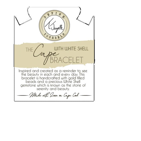 BRACELETS - The Cape Bracelet - Gold Filled With White Shell Ball