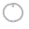 BRACELETS - The Cape Bracelet - Stainless Steel With Blue Lace Agate Ball