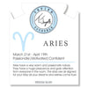 BRACELETS - Zodiac Collection - Celestine Stone Bracelet With Aries Sterling Silver Charm