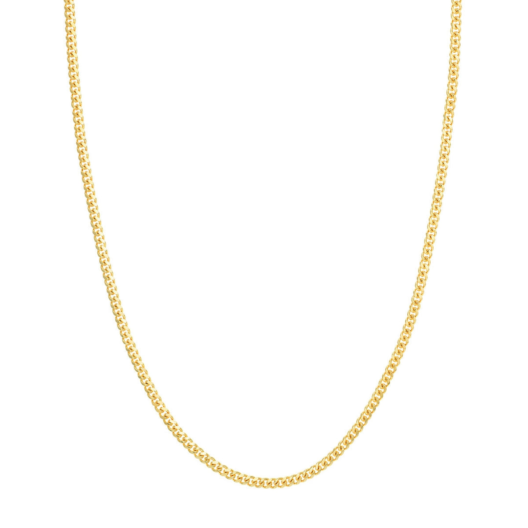 Chain - 14K Yellow Gold 3.5mm Tight Miami Cuban Link 24 Inch Chain