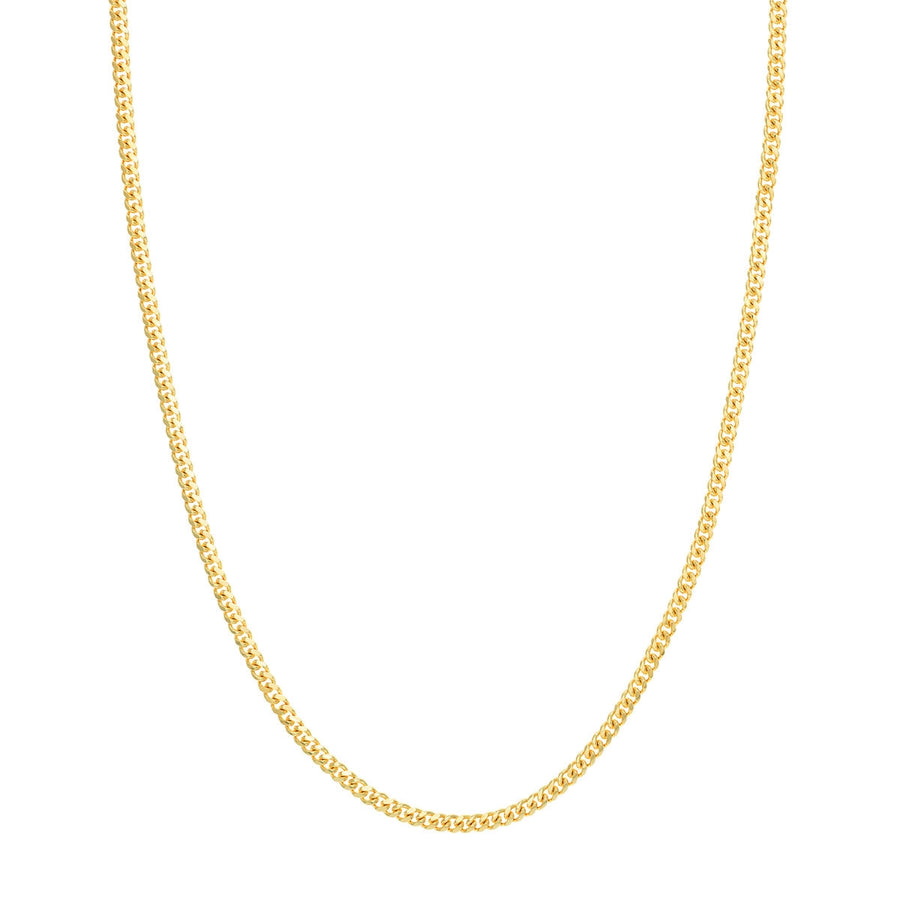 Chain - 14K Yellow Gold 3.5mm Tight Miami Cuban Link 24 Inch Chain