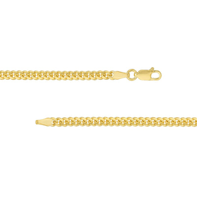 Chain - 14K Yellow Gold 3.5mm Tight Miami Cuban Link 24 Inch Chain