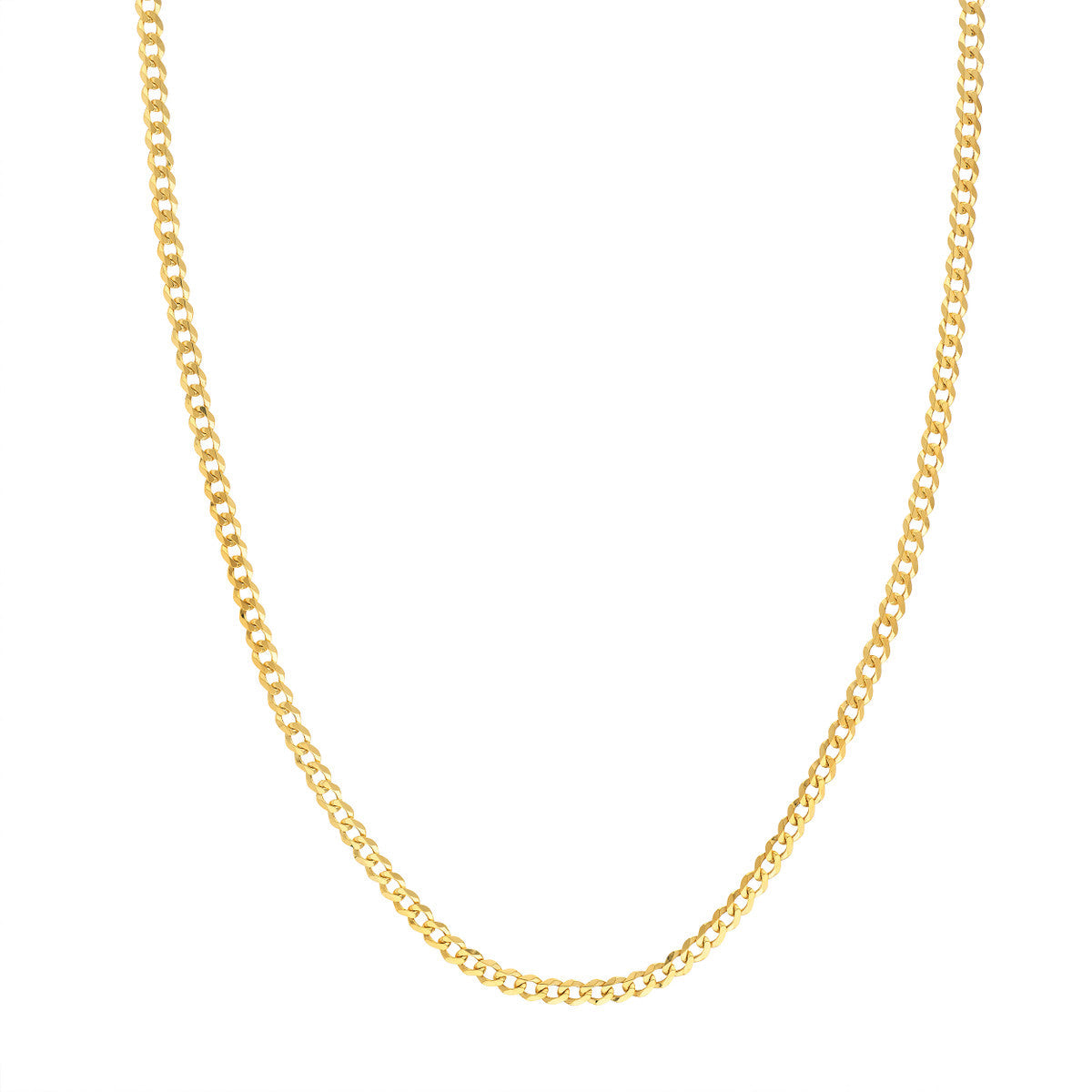 14K Yellow Gold 3.7mm 20 Inch Curb Chain – Mullen Brothers