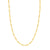 14K Yellow Gold 3.9mm 24 Inch Concave Figaro Chain