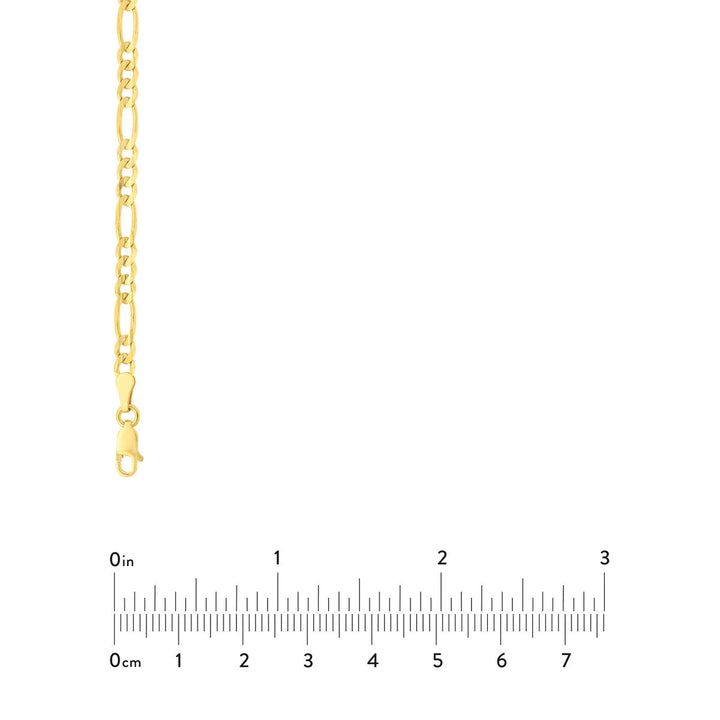 Chain - 14K Yellow Gold 3.9mm 24 Inch Concave Figaro Chain