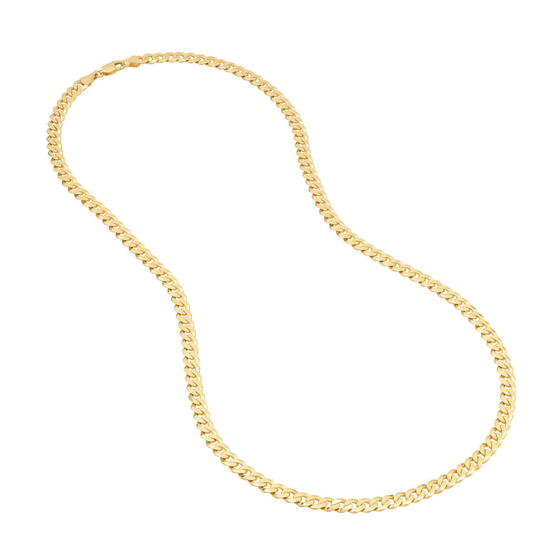 Chain - 14K Yellow Gold 5.7mm Miami Cuban Link 22 Inch Chain