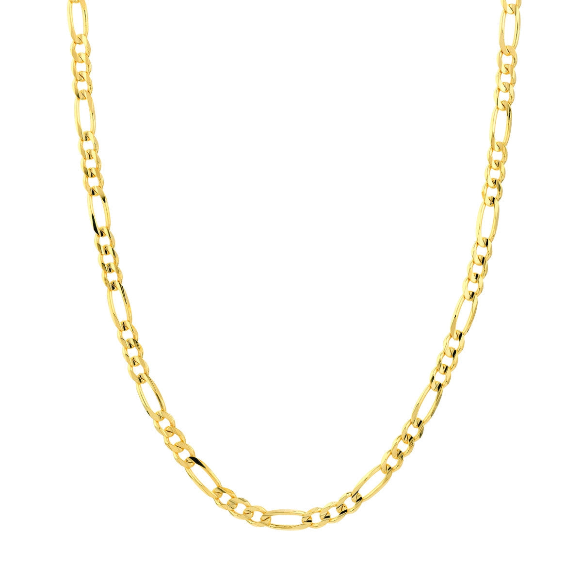 22 inch white gold figaro chain deals