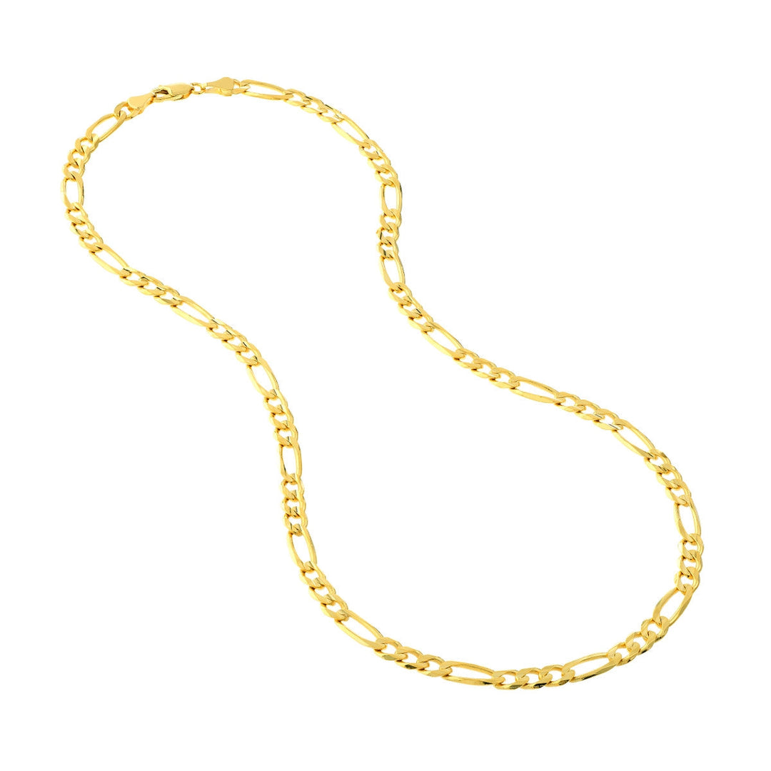 Chain - 14K Yellow Gold 5.8mm 22 Inch Concave Figaro Chain