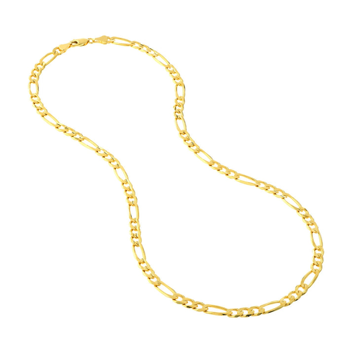 Chain - 14K Yellow Gold 5.8mm 22 Inch Concave Figaro Chain