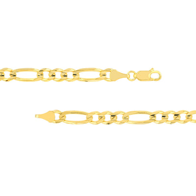 Chain - 14K Yellow Gold 5.8mm 22 Inch Concave Figaro Chain