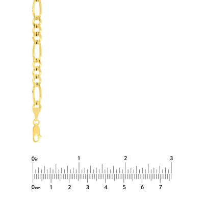 Chain - 14K Yellow Gold 5.8mm 22 Inch Concave Figaro Chain