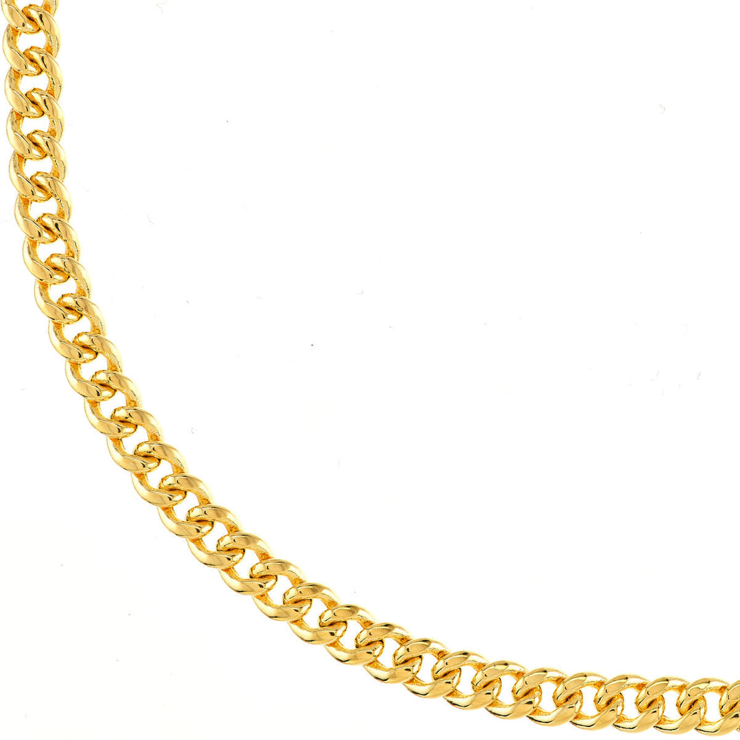 Chain - 14K Yellow Gold Semi-Solid 5.35mm Miami Cuban 22 Inch Chain