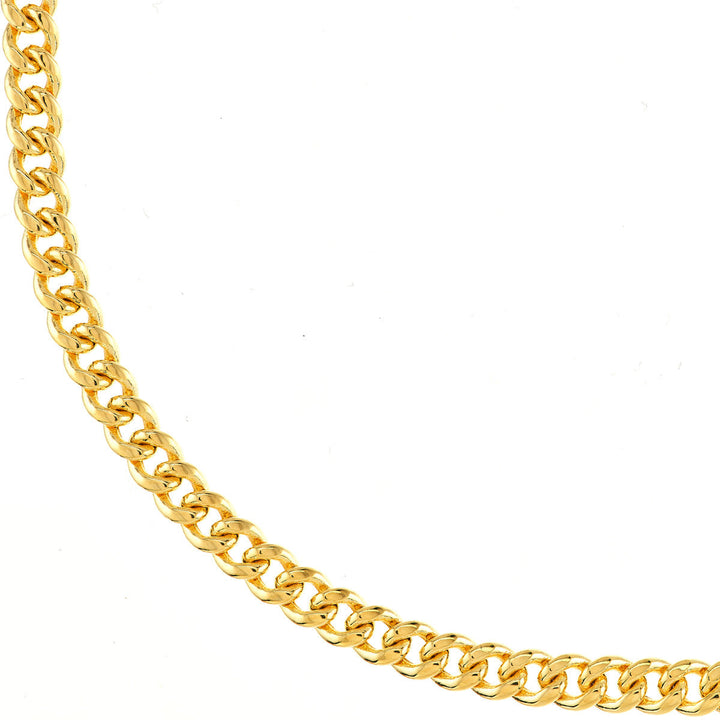Chain - 14K Yellow Gold Semi-Solid 5.35mm Miami Cuban 22 Inch Chain