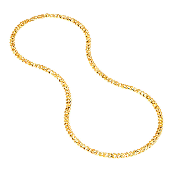 Chain - 14K Yellow Gold Semi-Solid 5.35mm Miami Cuban 22 Inch Chain