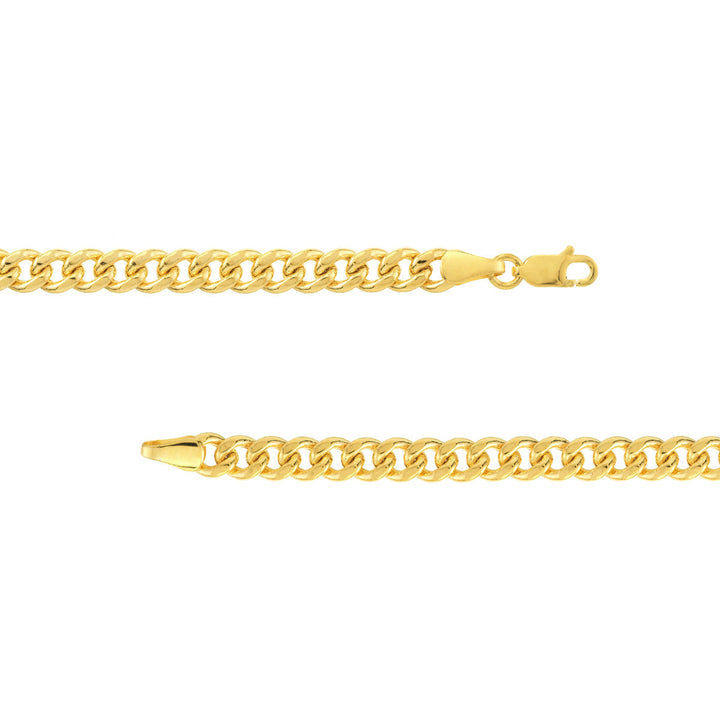 Chain - 14K Yellow Gold Semi-Solid 5.35mm Miami Cuban 22 Inch Chain