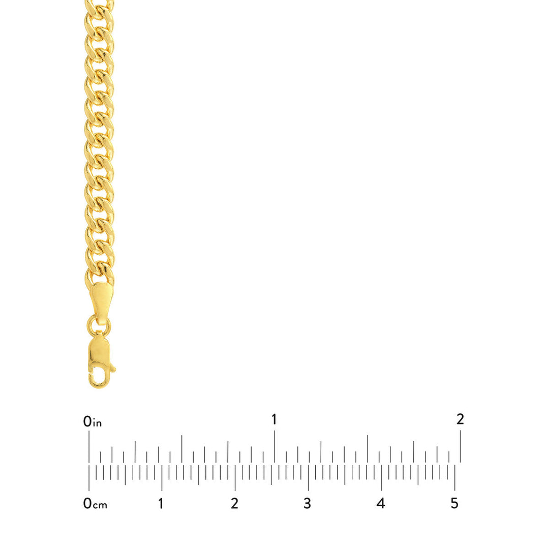 Chain - 14K Yellow Gold Semi-Solid 5.35mm Miami Cuban 22 Inch Chain