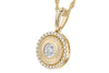 DIAMOND JEWELRY - 14K Yellow Gold .20cttw Diamond Halo Necklace