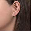EARRINGS - 14K White Gold 0.10cttw Tapered Diamond Threader Drop Earrings
