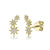 14K Yellow Gold 0.06cttw Diamond Star Earrings