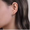 EARRINGS - Sterling Silver Graduated 20mm Bujukan Screwback Hoop Earrings