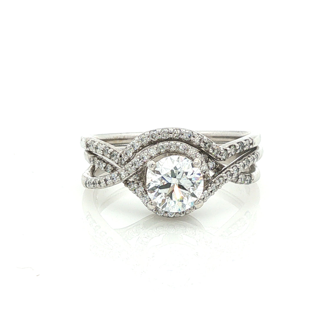 Actual natural diamond ring, stock 100-738