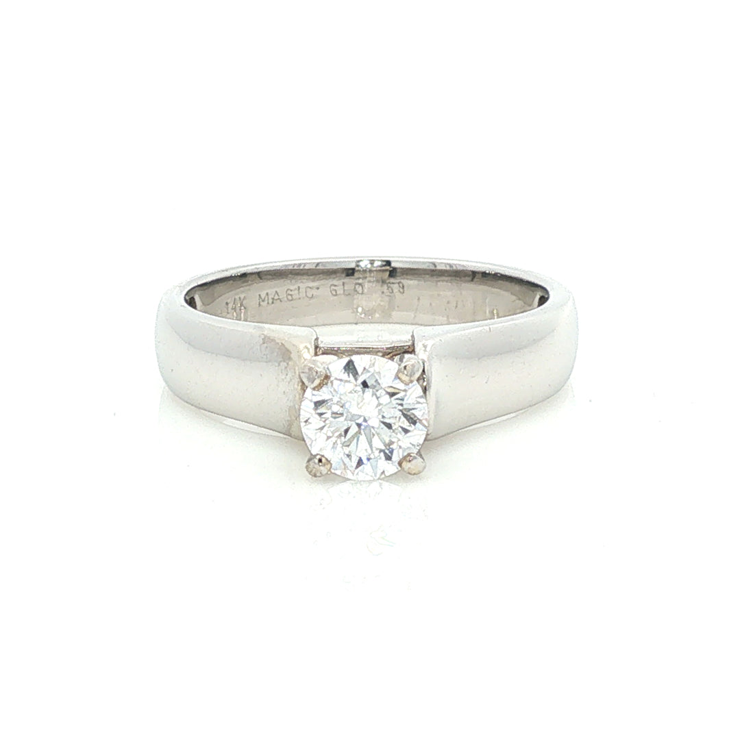 Actual natural diamond ring, stock 100-764