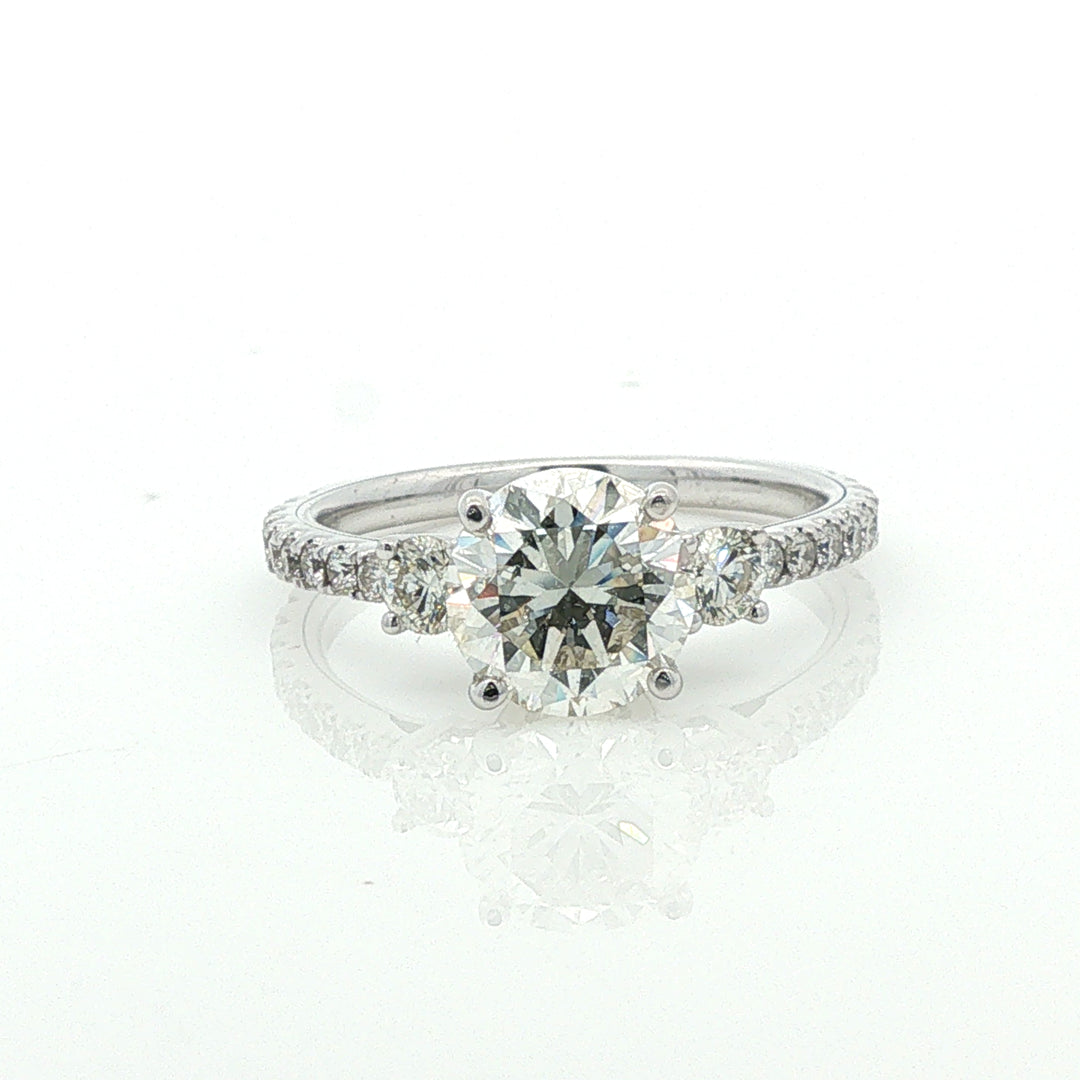 Actual natural diamond ring, stock 100-961