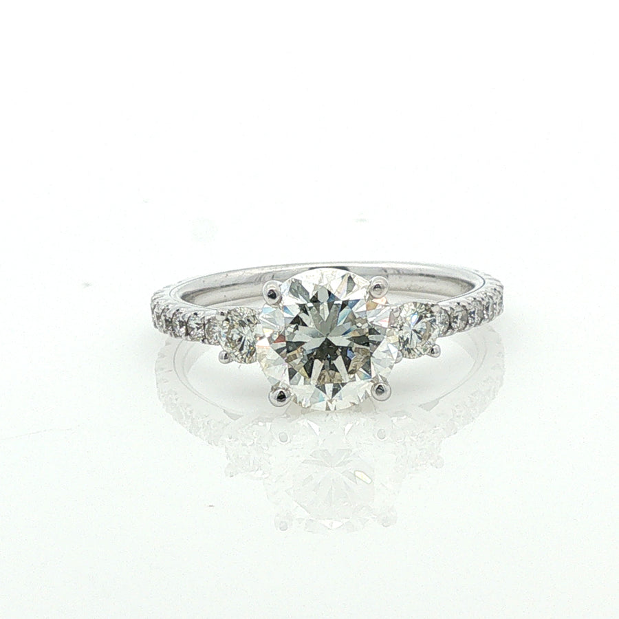 Actual natural diamond ring, stock 100-961