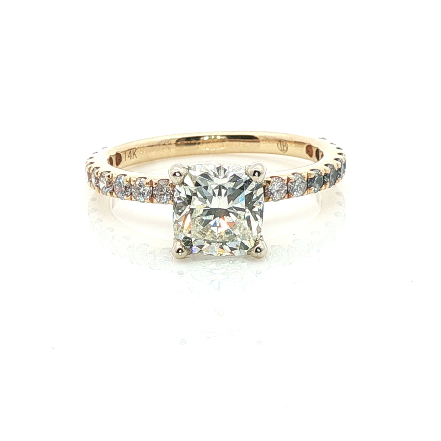 Actual natural diamond ring, stock 100-1011