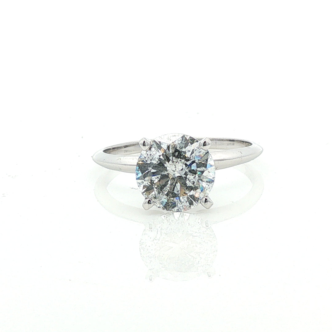 Actual 2.20 ct natural diamond solitaire, stock 100-1014