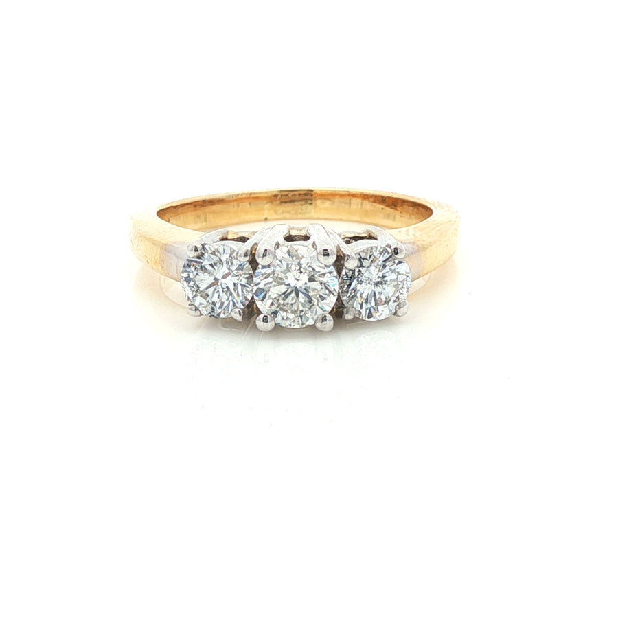 Actual natural diamond ring, stock 100-1030