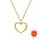 14K Yellow Gold Bujukan Beaded Open Heart Pendant