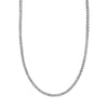 NECKLACES - 14K White Gold 0.95cttw Illusion Style Diamond Tennis Necklace