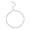 NECKLACES - 14K White Gold 0.95cttw Illusion Style Diamond Tennis Necklace