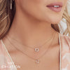 NECKLACES - 14K Yellow Gold 0.07cttw Diamond Love Knot Necklace