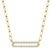 NECKLACES - 14K Yellow Gold 0.26cttw Diamond Paper Clip Link Necklace