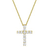 NECKLACES - 14K Yellow Gold 0.32cttw Diamond Cross Necklace
