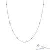 NECKLACES - Lafonn Necklace With Simulated Station Diamond With CFW Pearl 18"