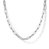 NECKLACES - Sterling Silver 24 Inch Paper Clip Chain Necklace