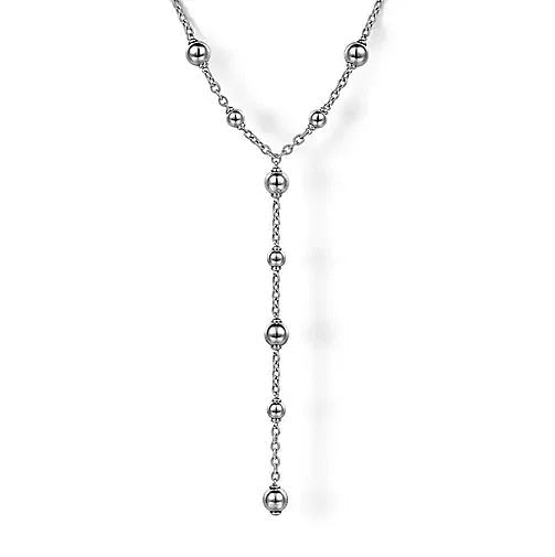 Triple Stone Heart Station Chain Necklace | Sterling silver | Pandora TH
