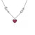 Sterling Silver .40cttw Ruby Heart Love Infinity 17.5" Necklace