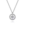 NECKLACES - Sterling Silver Bujukan Medallion Pendant With .04cttw Diamond Star Center