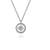 Sterling Silver Bujukan Medallion Pendant with .04cttw Diamond Star Center