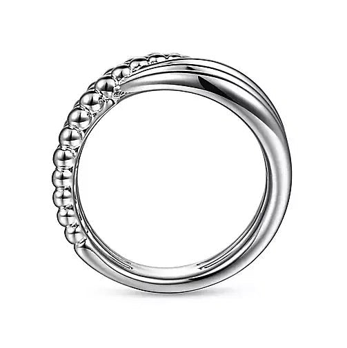 Ring - Sterling Silver Bujukan Ladies Twisted Fashion Ring. Finger Size 6.5