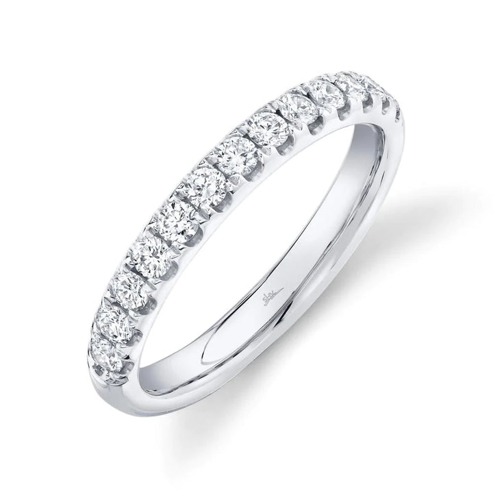 Rings - 14K White Gold 0.55cttw Diamond Wedding Band