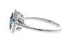 RINGS - 14K White Gold Oval London Blue Topaz And Diamond Halo Ring