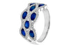 RINGS - 14K White Gold Sapphire And Diamond Fashion Ring