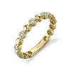 Rings - 14K Yellow Gold 0.12cttw Round Alternating Bezel Set Diamond Fashion Ring