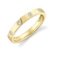 Rings - 14K Yellow Gold .07cttw Round Diamond Bezel Fashion Ring