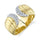 14K Yellow Gold .26cttw Diamond Wrap Fashion Ring